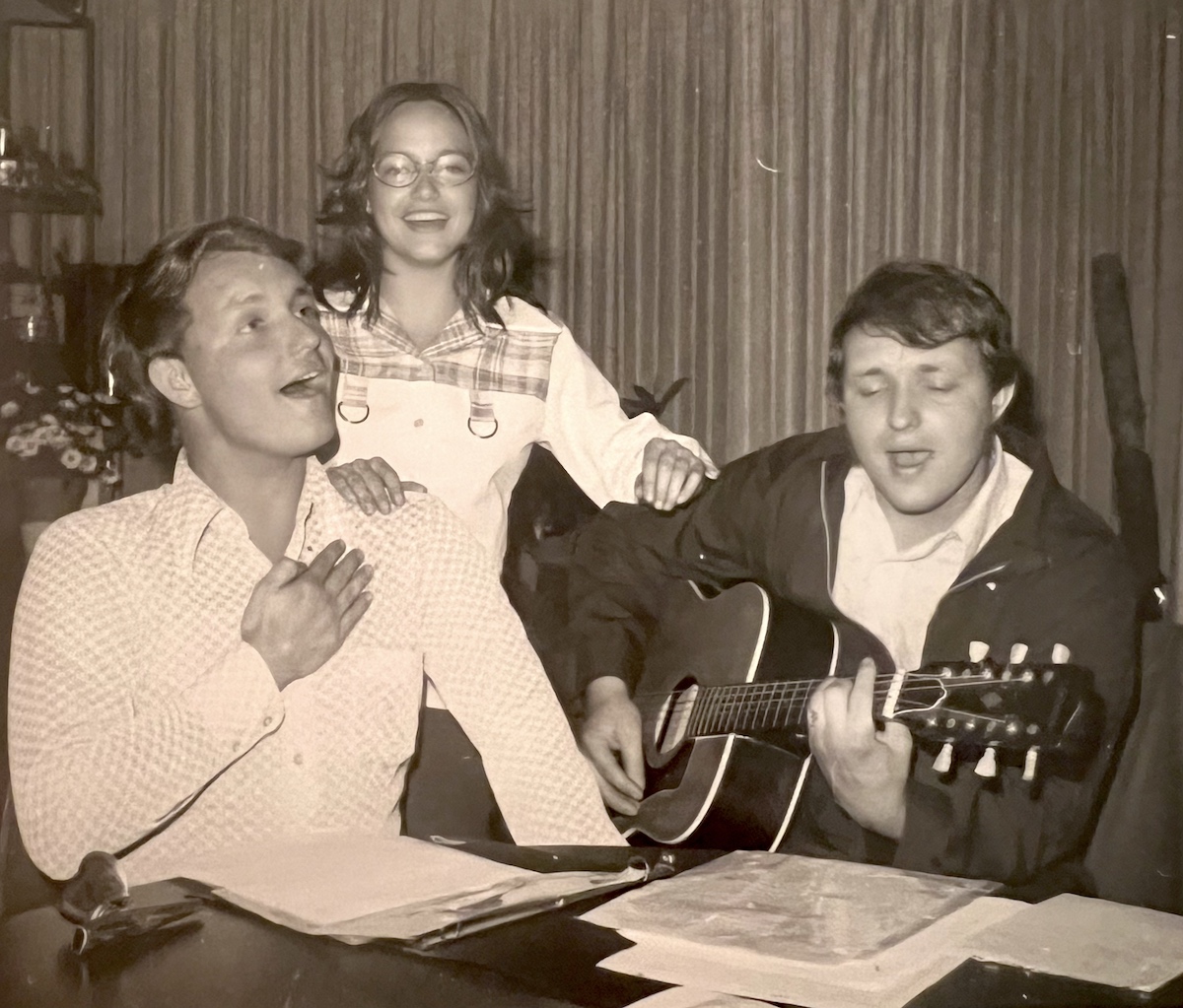 Curt, Debra, and Dennis Mathson singing